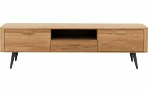 Afbeelding van een Goossens Tv Dressoir Bjarte, 2 deuren 1 lade 1 open vak 42 cm diep 180 cm breed