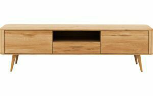 Afbeelding van een Goossens Tv Dressoir Bjarte, 2 deuren 1 lade 1 open vak 42 cm diep 180 cm breed