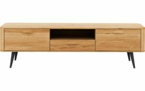 Afbeelding van een Goossens Tv Dressoir Bjarte, 2 deuren 1 lade 1 open vak 42 cm diep 180 cm breed