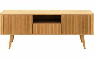 Afbeelding van een Goossens Tv Meubel Seppe, 2 deuren 1 lade 1 open vak 135 cm breed