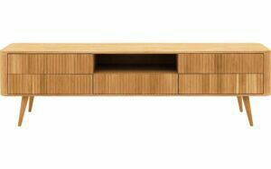 Afbeelding van een Goossens Tv Meubel Seppe, 5 laden 1 open vak 180 cm breed