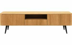 Afbeelding van een Goossens Tv Meubel Seppe, 2 deuren 1 lade 1 open vak 180 cm breed