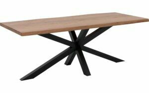 Afbeelding van een Goossens Eettafel Blade, Boomstamblad 220 x 100 cm 5 cm dik