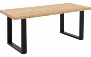 Afbeelding van een Goossens Eettafel Blade, Strak blad 200 x 100 cm 6 cm dik