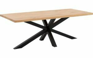 Afbeelding van een Goossens Eettafel Blade, Boomstamblad 220 x 100 cm 5 cm dik