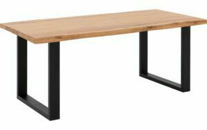 Afbeelding van een Goossens Eettafel Blade, Boomstamblad 200 x 100 cm 5 cm dik