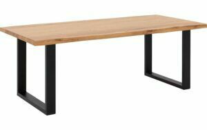 Afbeelding van een Goossens Eettafel Blade, Boomstamblad 220 x 100 cm 5 cm dik