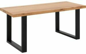 Afbeelding van een Goossens Eettafel Blade, Strak blad 180 x 90 cm 6 cm dik