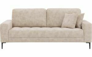 Afbeelding van een Goossens Bank Coco beige, stof, 2,5-zits, stijlvol landelijk