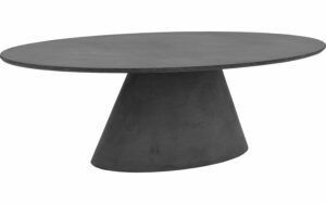 Afbeelding van een Goossens Eettafel Stone, Ovaal 240 x 120 cm