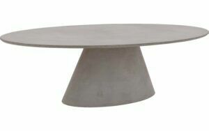 Afbeelding van een Goossens Eettafel Stone, Ovaal 260 x 120 cm