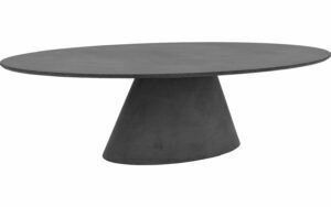 Afbeelding van een Goossens Eettafel Stone, Ovaal 280 x 120 cm