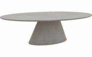 Afbeelding van een Goossens Eettafel Stone, Ovaal 280 x 120 cm