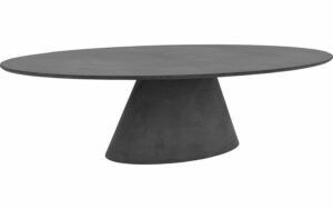 Afbeelding van een Goossens Eettafel Stone, Ovaal 300 x 120 cm