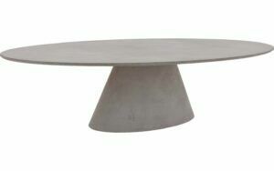 Afbeelding van een Goossens Eettafel Stone, Ovaal 300 x 120 cm