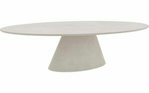 Afbeelding van een Goossens Eettafel Stone, Ovaal 300 x 120 cm