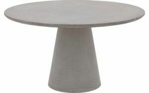 Afbeelding van een Goossens Eettafel Stone, Rond 140 x 140 cm