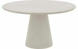 Afbeelding van een Goossens Eettafel Stone, Rond 140 x 140 cm