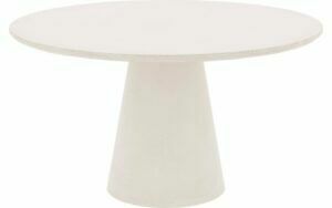 Afbeelding van een Goossens Eettafel Stone, Rond 140 x 140 cm