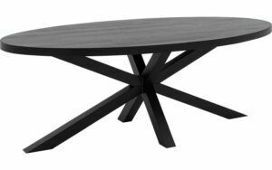 Afbeelding van een Goossens Eettafel Blade, Strak blad ovaal 240 x 120 cm 6 cm dik