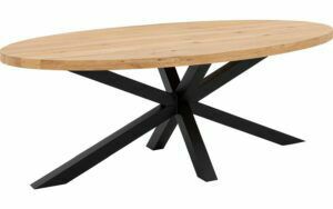 Afbeelding van een Goossens Eettafel Blade, Strak blad ovaal 240 x 120 cm 6 cm dik