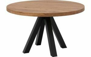Afbeelding van een Goossens Eettafel Blade, Strak blad rond 110 x 110 cm 6 cm dik