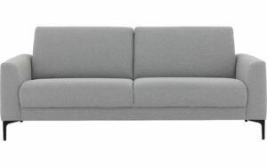 Afbeelding van een Goossens Bank Dallas lichtgrijs, stof, 2,5-zits, modern design