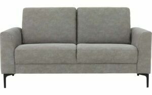 Afbeelding van een Goossens Bank Dallas grijs, micro leer, 2,5-zits, modern design