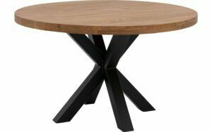 Afbeelding van een Goossens Eettafel Blade, Strak blad rond 140 x 140 cm 6 cm dik