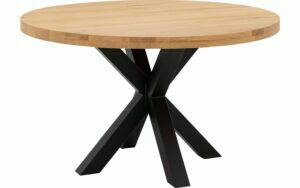 Afbeelding van een Goossens Eettafel Blade, Strak blad rond 130 x 130 cm 6 cm dik