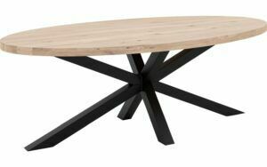 Afbeelding van een Goossens Eettafel Blade, Strak blad ovaal 220 x 110 cm 6 cm dik