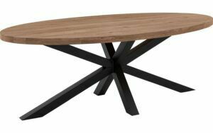 Afbeelding van een Goossens Eettafel Blade, Strak blad ovaal 260 x 120 cm 6 cm dik
