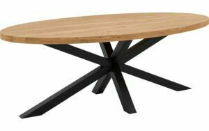 Afbeelding van een Goossens Eettafel Blade, Strak blad ovaal 260 x 120 cm 6 cm dik