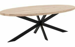 Afbeelding van een Goossens Eettafel Blade, Strak blad ovaal 220 x 110 cm 6 cm dik