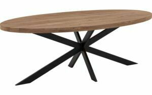 Afbeelding van een Goossens Eettafel Blade, Strak blad ovaal 240 x 120 cm 6 cm dik