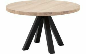 Afbeelding van een Goossens Eettafel Blade, Strak blad rond 140 x 140 cm 6 cm dik