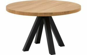 Afbeelding van een Goossens Eettafel Blade, Strak blad rond 140 x 140 cm 6 cm dik