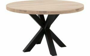 Afbeelding van een Goossens Eettafel Blade, Strak blad rond 130 x 130 cm 6 cm dik