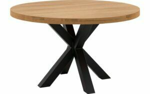 Afbeelding van een Goossens Eettafel Blade, Strak blad rond 130 x 130 cm 6 cm dik