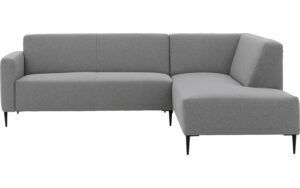 Afbeelding van een Goossens Bank Key West grijs, stof, 2,5-zits, modern design met ligelement rechts