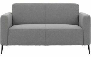 Afbeelding van een Goossens Bank Key West grijs, stof, 2-zits, modern design