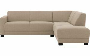 Afbeelding van een Goossens Bank My Style bruin, stof, 2,5-zits, stijlvol landelijk met chaise longue rechts