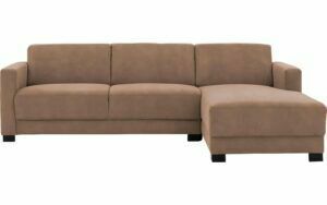 Afbeelding van een Goossens Bank My Style bruin, microvezel, 2,5-zits, stijlvol landelijk met chaise longue rechts