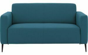 Afbeelding van een Goossens Bank Key West blauw, stof, 2-zits, modern design