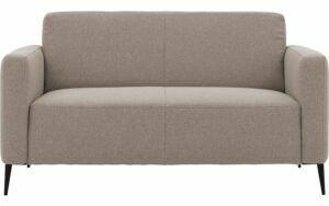 Afbeelding van een Goossens Bank Key West grijs, stof, 2-zits, modern design