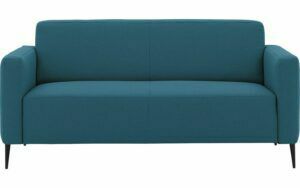 Afbeelding van een Goossens Bank Key West blauw, stof, 2,5-zits, modern design