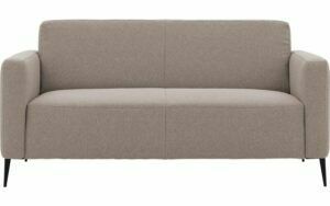 Afbeelding van een Goossens Bank Key West grijs, stof, 2,5-zits, modern design