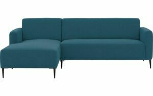 Afbeelding van een Goossens Bank Key West blauw, stof, 2,5-zits, modern design