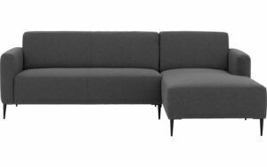 Afbeelding van een Goossens Bank Key West grijs, stof, 2,5-zits, modern design