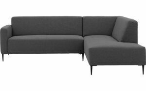 Afbeelding van een Goossens Bank Key West grijs, stof, 2,5-zits, modern design met ligelement rechts